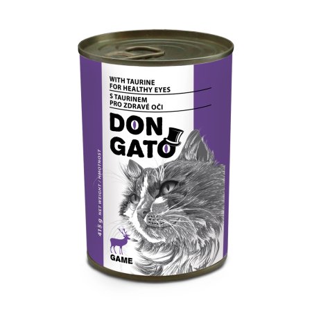 DON GATO Konzerva kočka zvěřina 415 g