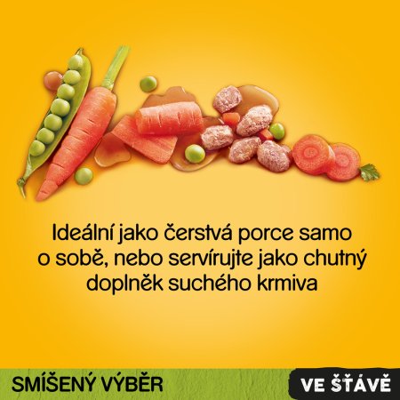 PEDIGREE mixovaný výběr ve šťávě 12pack 1200 g