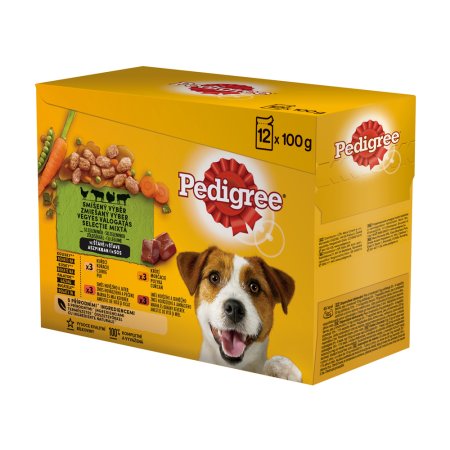 PEDIGREE mixovaný výběr ve šťávě 12pack 1200 g