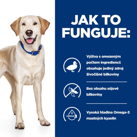 Hill’s Prescription Diet d/d Alergie a péče o kůži pro psy s kachnou 1.5 kg