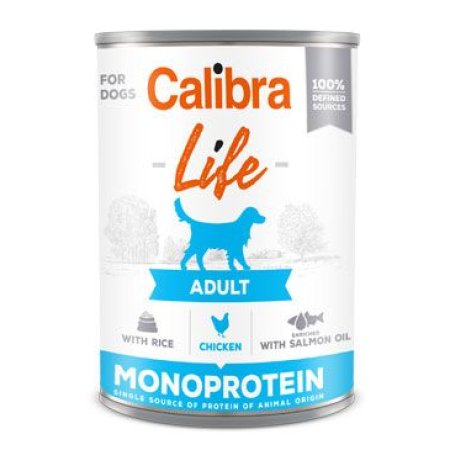 Calibra Dog Life konz.Adult Chicken with rice 400g