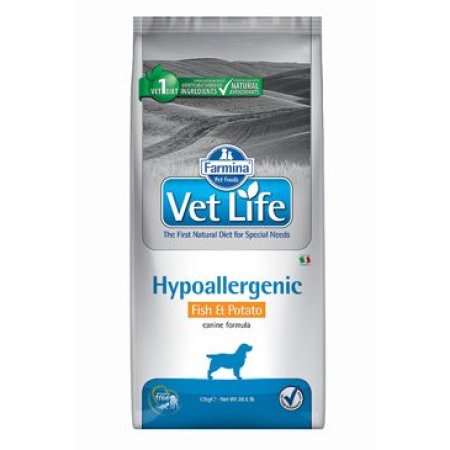 Vet Life Natural DOG Hypo Fish & Potato 12kg