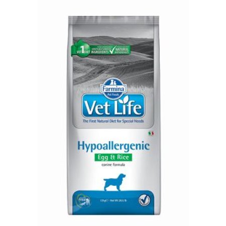 Vet Life Natural DOG Hypo Egg & Rice 12kg