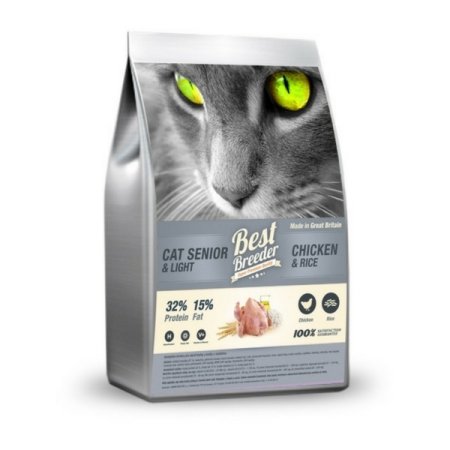 Best Breeder Senior Cat / Light Rich in Chicken and Rice 2 kg