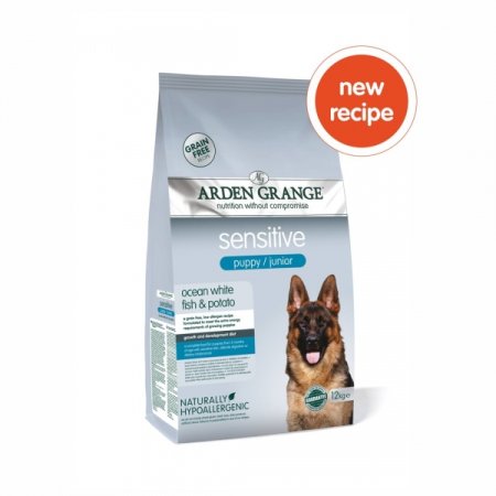 Arden Grange Puppy / Junior Sensitive Ocean White Fish & Potato 2 kg