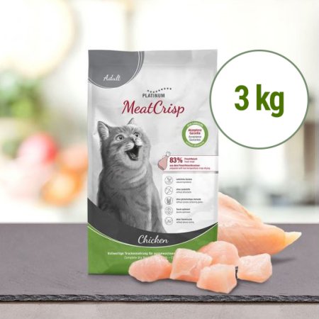 MeatCrisp Adult Chicken - Kuře pro dospělé kočky 3 kg