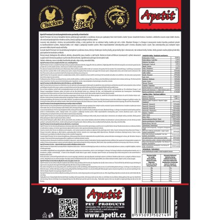 Apetit - PREMIUM CAT MIX 750g - nový obal