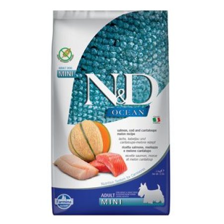 N&D OCEAN DOG Adult Mini Salmon & Cod & Melon 800g