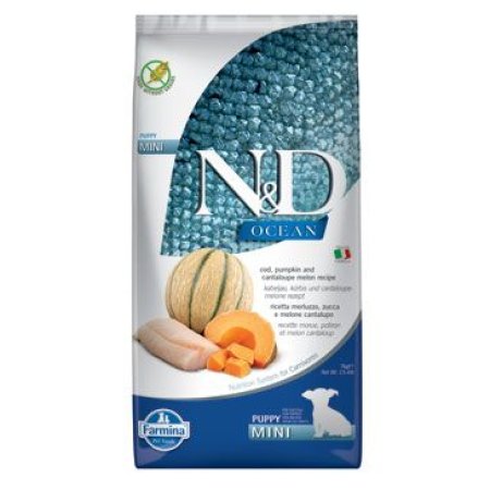 N&D OCEAN DOG Puppy Mini Codfish & Pumpkin & Melon 7kg