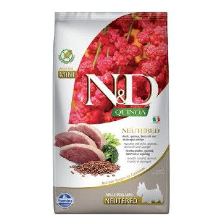 N&D Quinoa DOG Neutered M/L Duck&Broccoli&Asp. 2,5kg