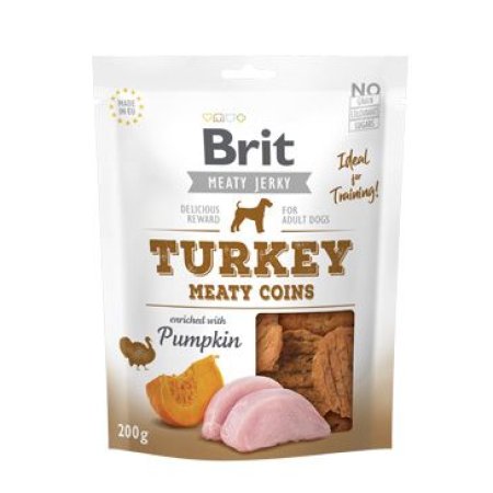 Brit Jerky Turkey Meaty Coins 200g