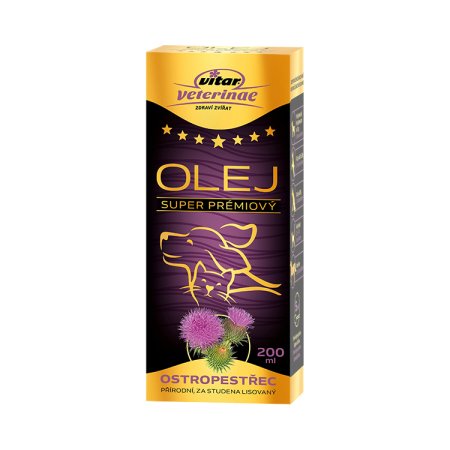 VITAR Veterinae Ostropestřec olej 200 ml