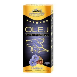 VITAR Veterinae Lněný olej 200 ml