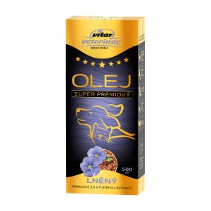 VITAR Veterinae Lněný olej 500 ml