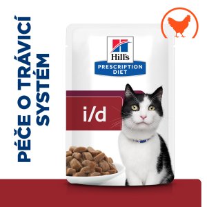 Hill’s Prescription Diet i/d Péče o zažívání kapsička pro kočky kuře 12 x 85 g