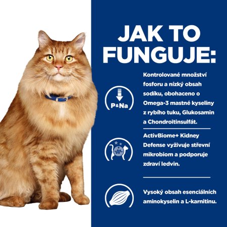 Hill’s Prescription Diet k/d + Mobility Péče o ledviny granule pro kočky 1.5 kg