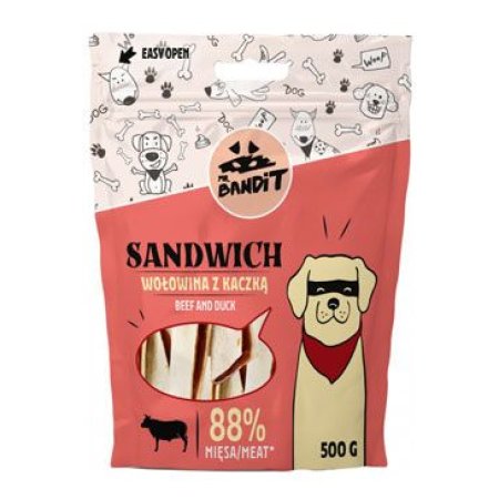 VetExpert Mr.Bandit poch.SANDWICH hovězí a kachní 500g