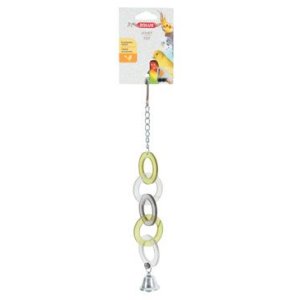 Hračka pro ptáky kroužky akryl Zolux