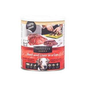 Topstein hovězí s játry v plechu 800 g