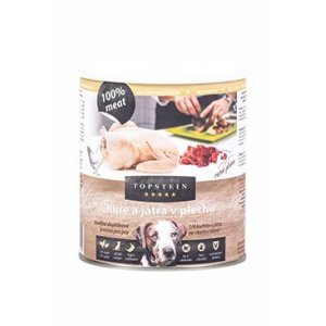 Topstein Kuře s játry v plechu 800 g
