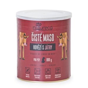 NATURECA konz. hovězí s játry pro psy 800g