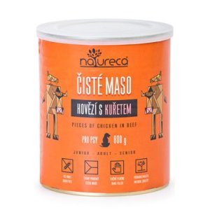 NATURECA konz. hovězí s kuřetem pro psy 800g
