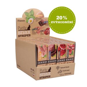 Fitmin cat Purity Snax Stripes box 4 příchutě 24x35 g 