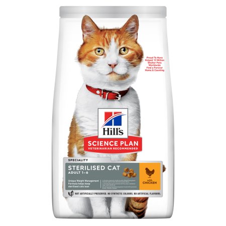 Hill’s Science Plan granule pro kastrované dospělé kočky s kuřecím 15 kg