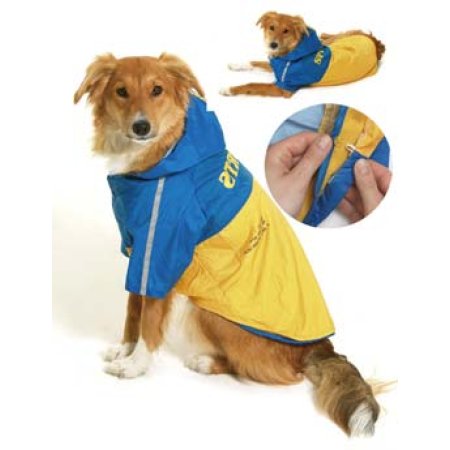 Pláštěnka pro psy 2v1 s odnímatelnou kapucí 48cm (BEZ OBALU)