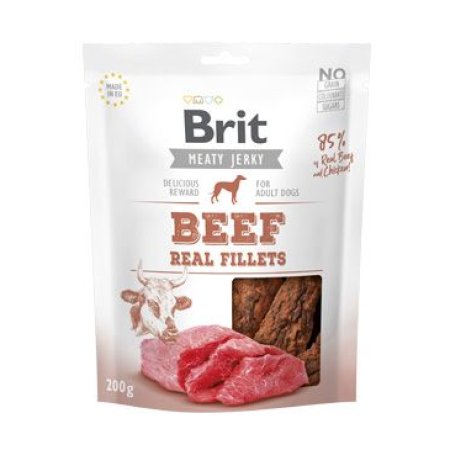 Brit Jerky Beef Fillets 200g