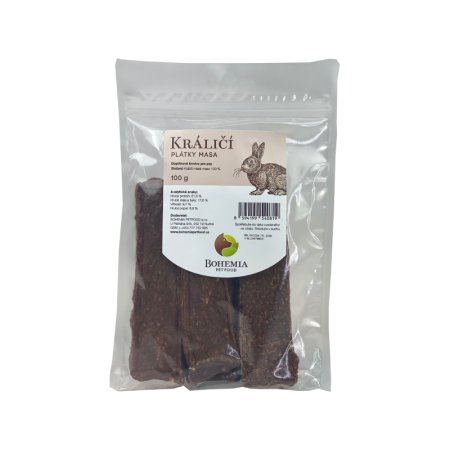 Bohemia Pet Food Králičí plátky 100 g