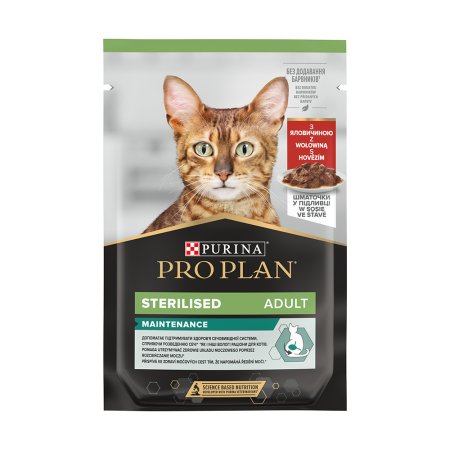 Pro Plan Cat Sterilised hovězí kapsička 26 x 85 g
