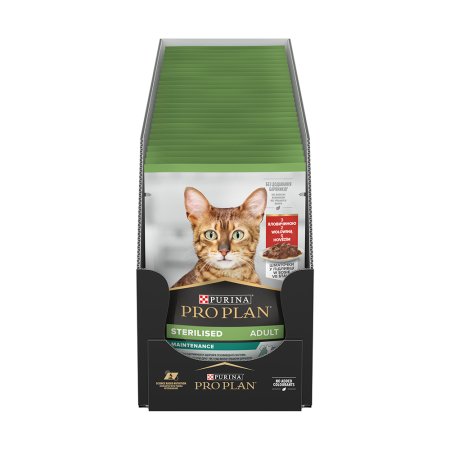 Pro Plan Cat Sterilised hovězí kapsička 26 x 85 g