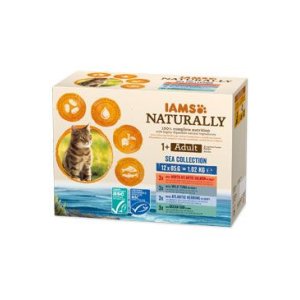 Kapsičky IAMS Cat Naturally mořské maso v omáčce multipack 1020 g