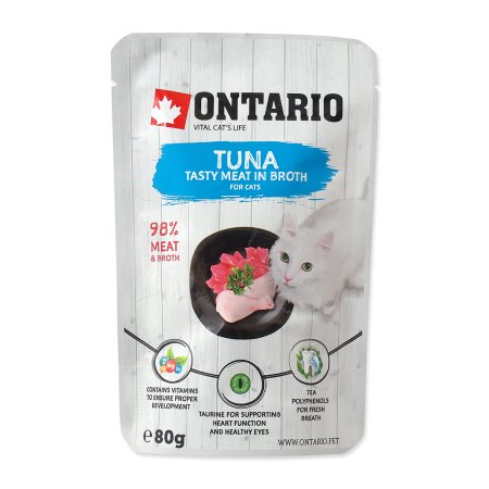 Kapsička ONTARIO Cat Tuna in Broth 80 g