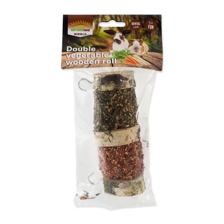 Pochoutka NATURE LAND Nibble válec dva druhy zeleniny 160 g