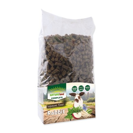 Krmivo NATURE LAND Complete pro králíky a zakrslé králíky MONO 1,7 kg