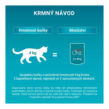 Purina One Adult minifiletky s jehněčím / mořskými rybami / kuřetem / hovězím a zeleninou ve šťávě Multipack 40 x 85 g