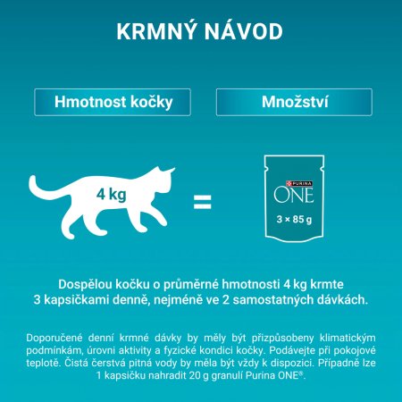 Purina One Adult minifiletky s jehněčím / mořskými rybami / kuřetem / hovězím a zeleninou ve šťávě Multipack 40 x 85 g