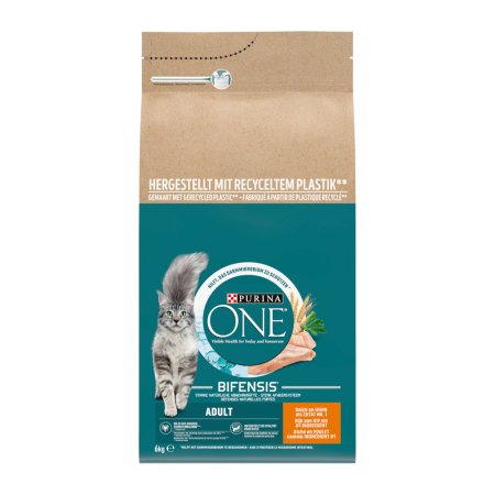 Purina One Bifensis Adult s kuřetem a celozrnnými obilovinami 6 kg