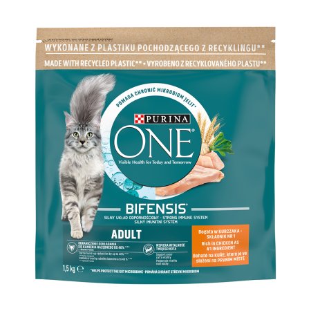 Purina One Adult kuře a celozrnné obiloviny 1,5 kg