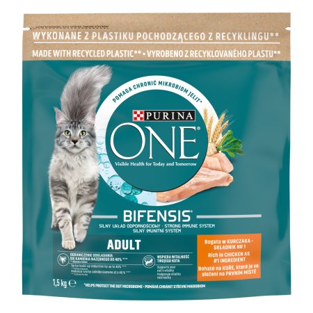 Purina One Adult kuře a celozrnné obiloviny 1,5 kg