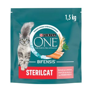 Purina One Sterilcat s lososem a pšenicí 1,5 kg