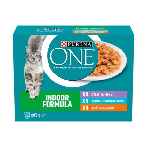 Purina One Indoor minifiletky s kuřetem Multipack 12 x 85 g