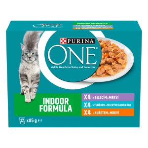 Purina One Indoor minifiletky s kuřetem Multipack 12 x 85 g