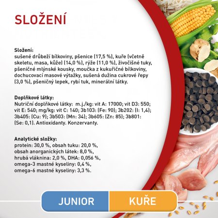 Purina One Mini Junior Dog kuře s rýží 800 g 