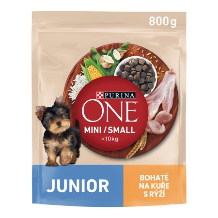 Purina One Mini Junior Dog kuře s rýží 800 g 