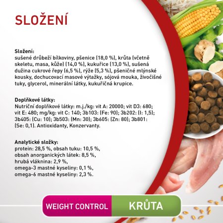 Purina One Mini Weight Control Dog krůtí s rýží 800 g