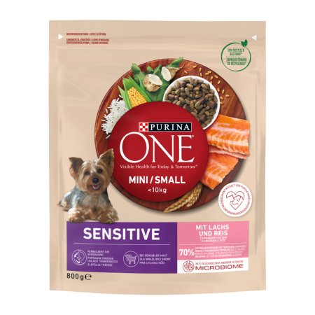 Purina One Mini Sensitive Dog losos s rýží 800 g