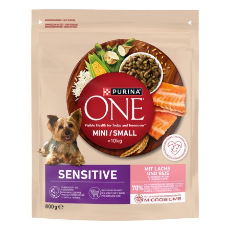 Purina One Mini Sensitive Dog losos s rýží 800 g
